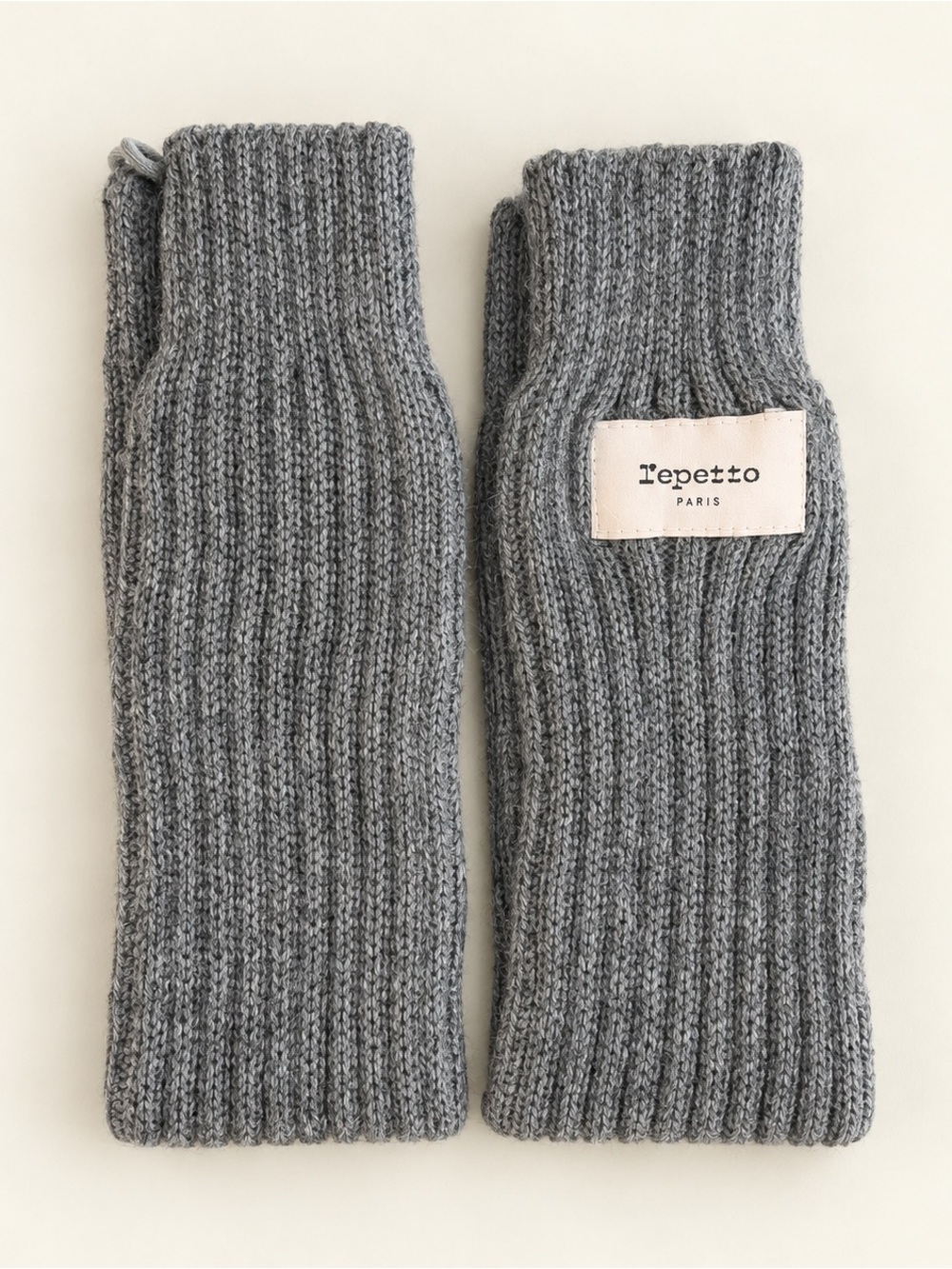 Repetto Grey Knit Leg Warmers